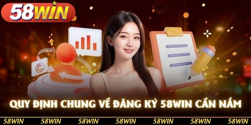 Quy định chung về đăng ký 58WIN anh em tân thủ cần nắm